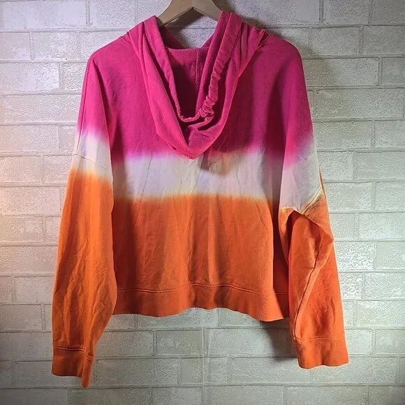 2 Calvin Klein Women Tie Dye Block Monogram Logo Cropped Hoodies Size XL & XXL - Picture 11 of 14